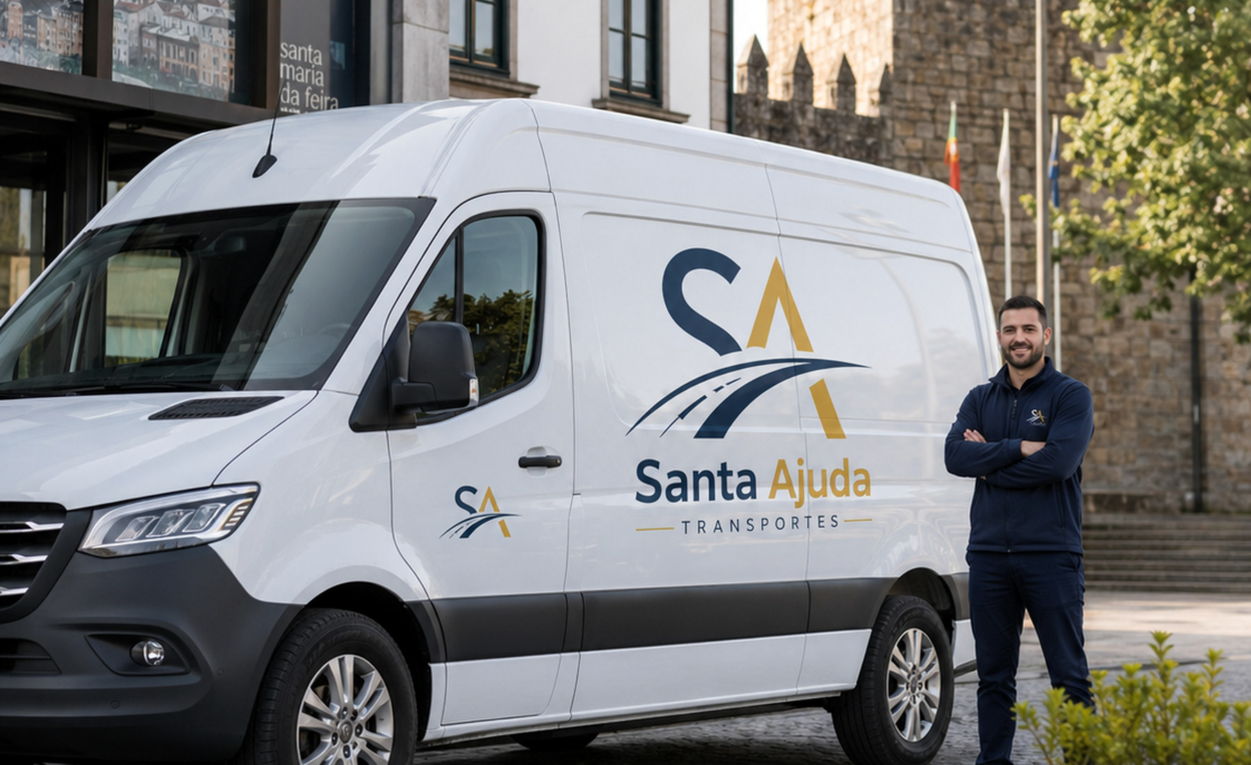 Carrinha da Santa Ajuda Transportes em Santa Maria da Feira